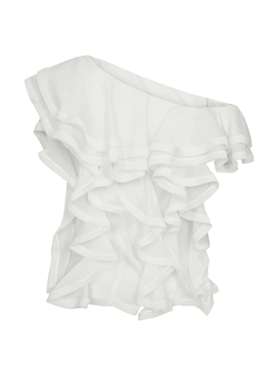 Tilly asymmetric bluse Jet Stream Copenhagen Muse 